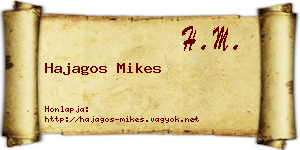 Hajagos Mikes névjegykártya